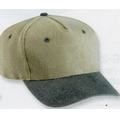 5 Panel Low Crown Pigment Dyed Washed Cotton Twill Cap